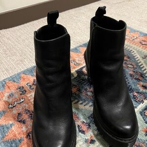 Dr. Martens Smooth Black Leather Booties